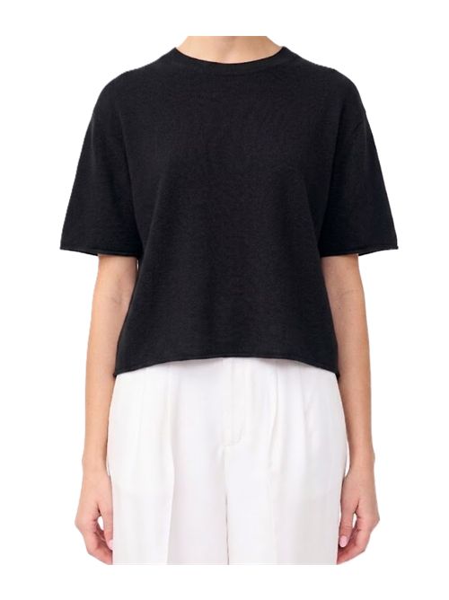 cila t-shirt Lisa Yang | 2023084BL BLACK